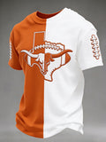 Men's Football Pattern Waffle T-Shirt