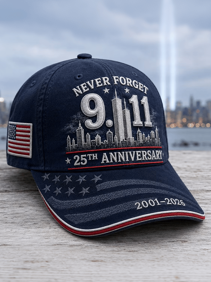 Unisex Retro 9.11 Never Forget Commemorative Printed Hat