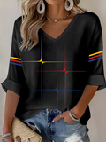 Women'S Football Print Waffle Top
