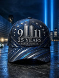 Unisex We Will Never Forget 9 11 Print Baseball Cap