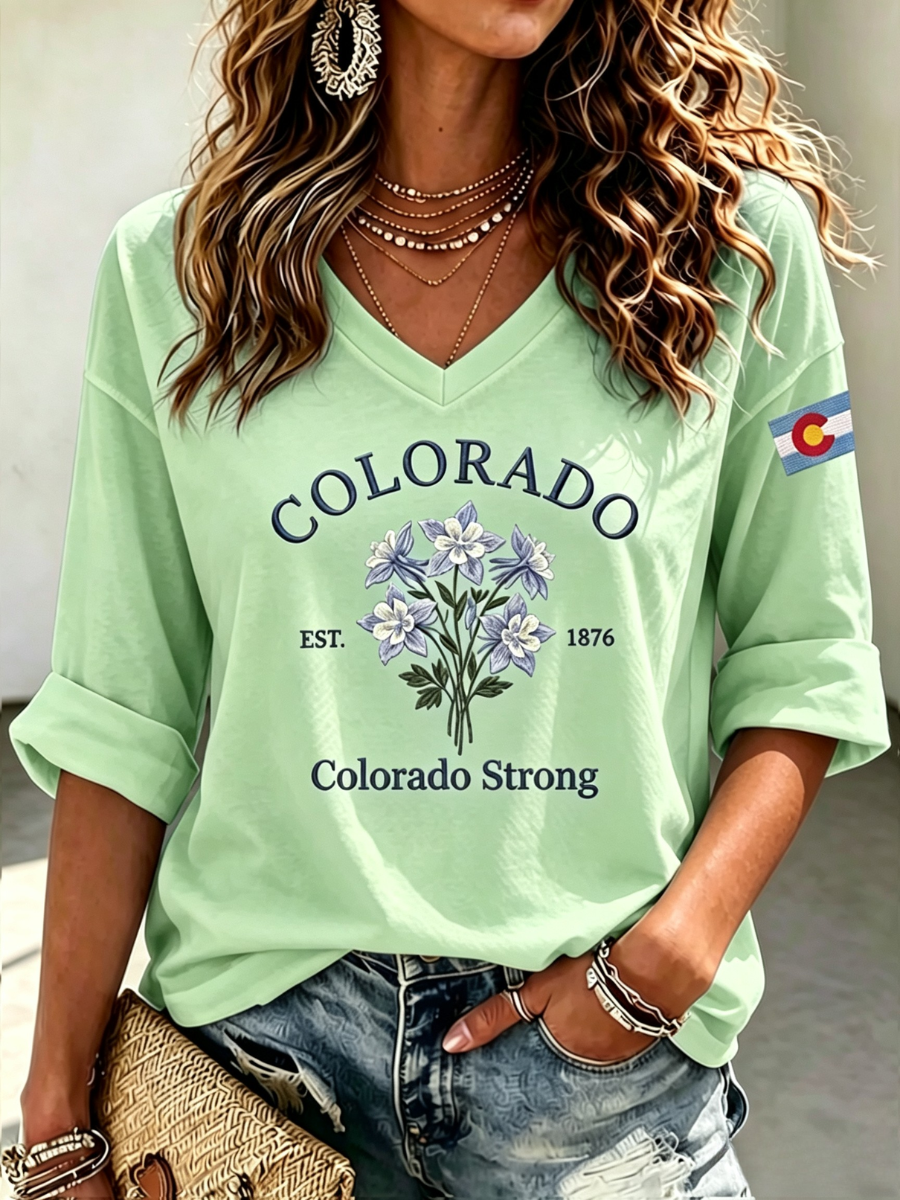 Women's Casual Colorado Strong T-shirt