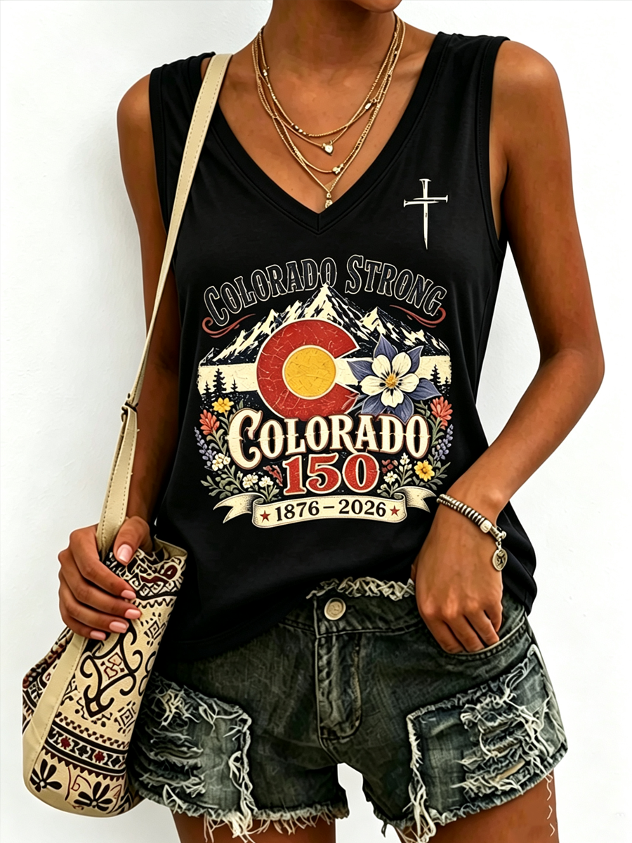 Women's Colorado's 150th Anniversary tank top