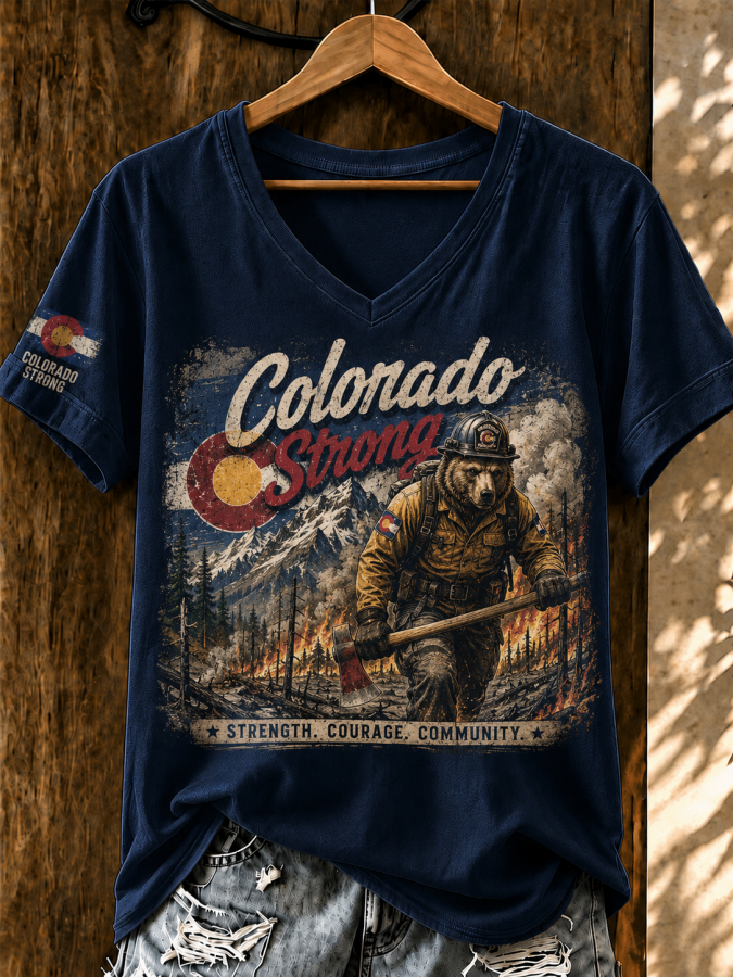 Women'S Colorado Strong Printed T-Shirt