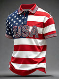 Men's America Print Casual Top