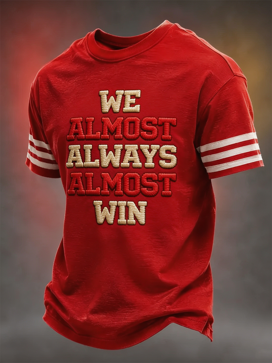 Men's Football Pattern Waffle T-Shirt