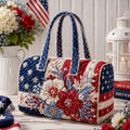 Women's Patriotic-Style Flag Florals Mini Bag