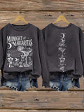 Women's Midnight Margaritas Print Casual Sweatshirt