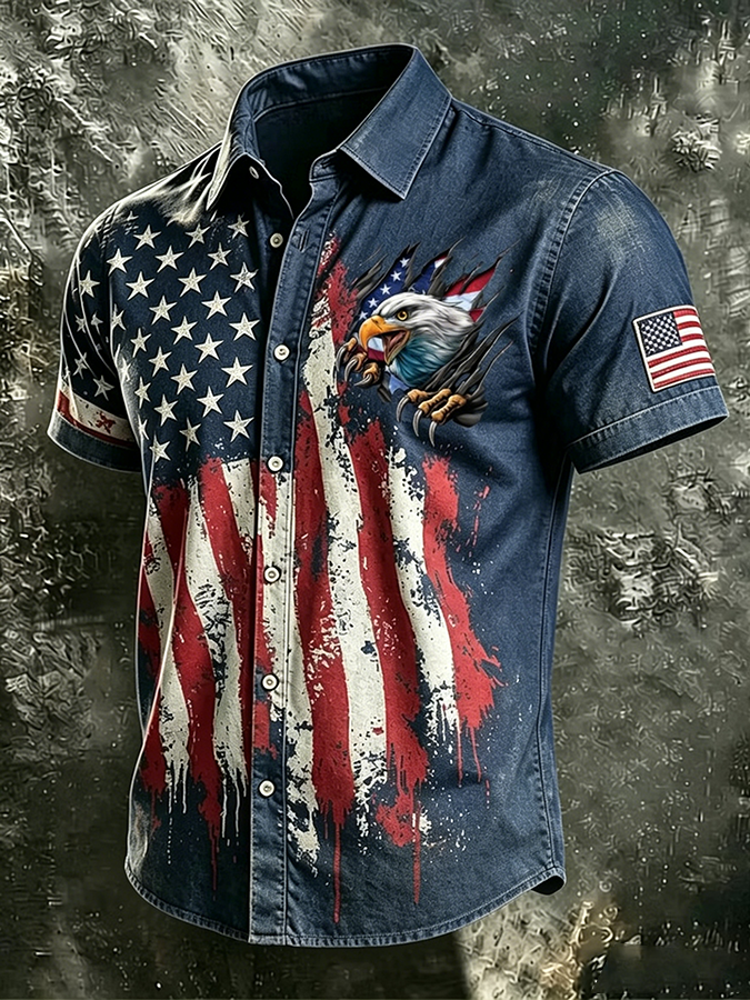 Men'S 250Th Anniversary National Print Shirt