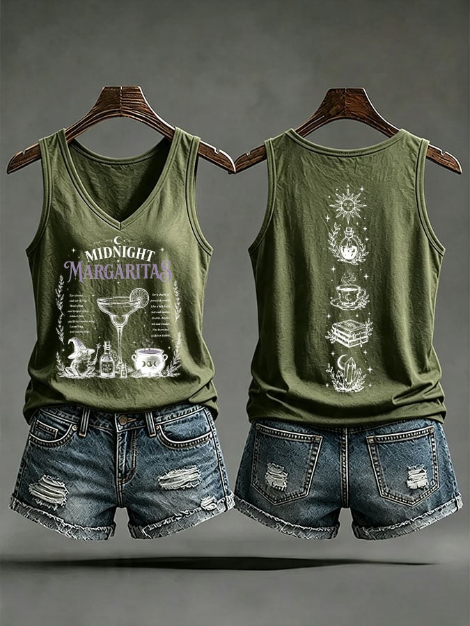 Women's Midnight Margaritas Printed Tank Top