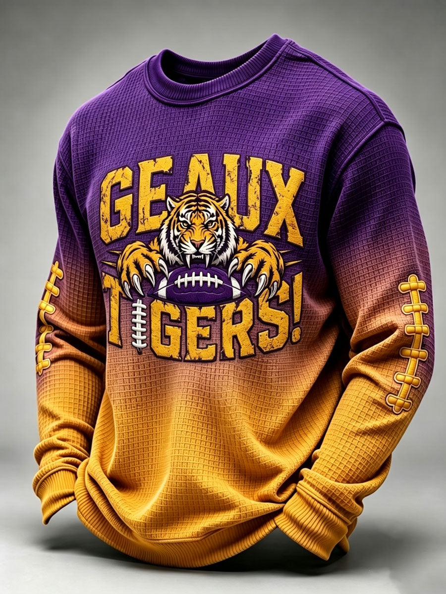 Men's Football Printed Waffle T-Shirt