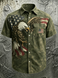 250Th Anniversary Of The United States Independence Day Chest Pocket Holiday Hawaiian Shirt