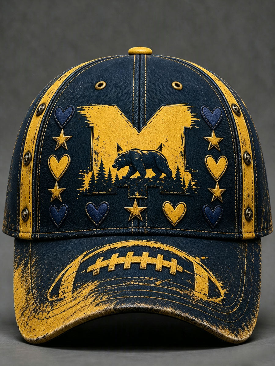 Unisex Football Printed Casual Hat