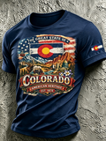 Men's Colorado Strong Print Short Sleeve T-Shirt
