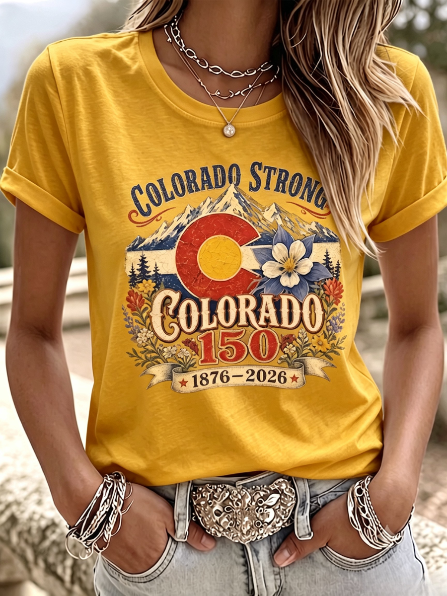 Women's Casual Colorado Strong T-shirt
