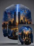 9.11 Never Forget Printed Long-Sleeved Top