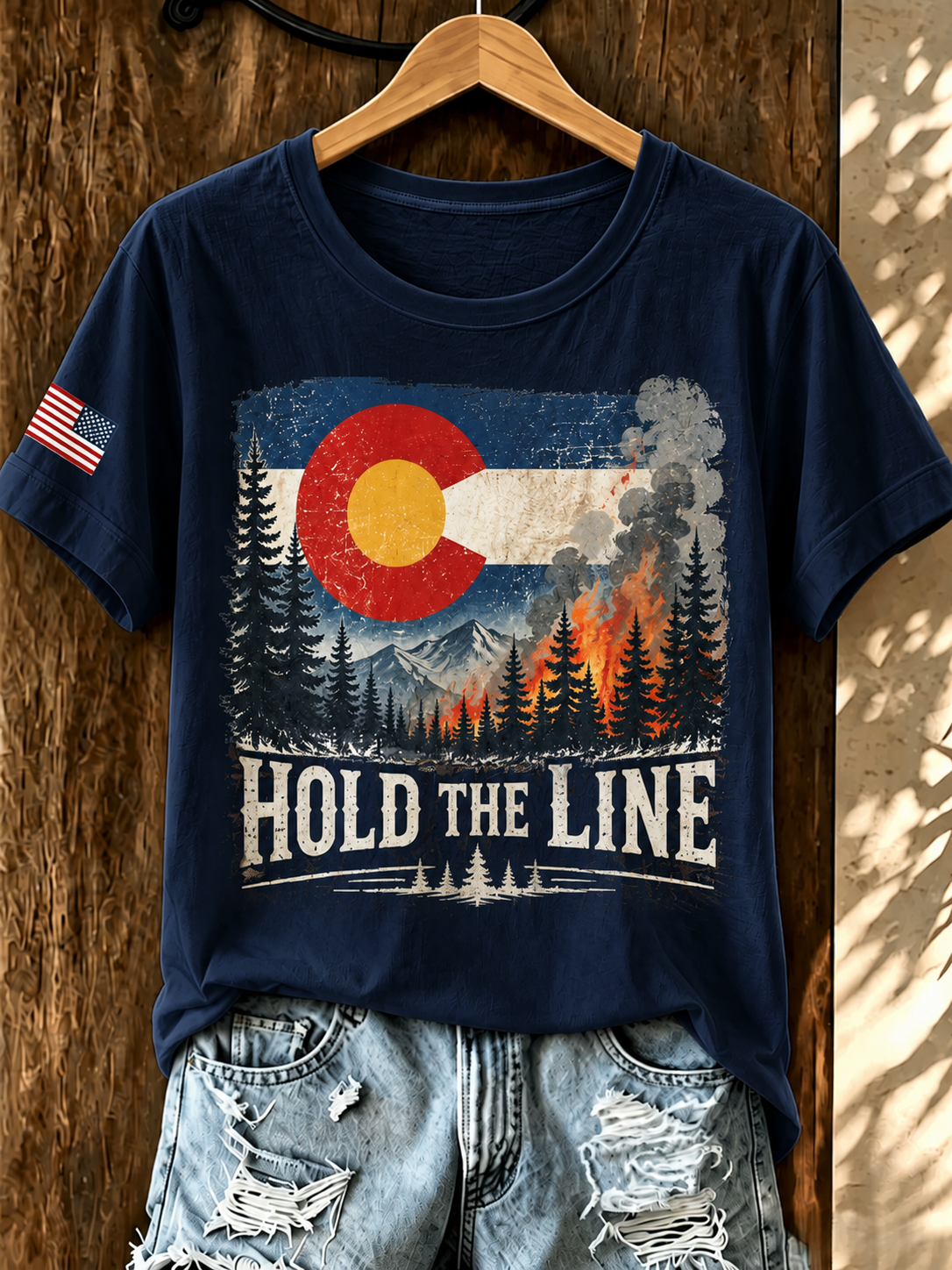 Women'S Colorado Strong: Rising From The Ashesn Printed T-Shirt