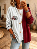 Women'S University Football Fan Cardigan