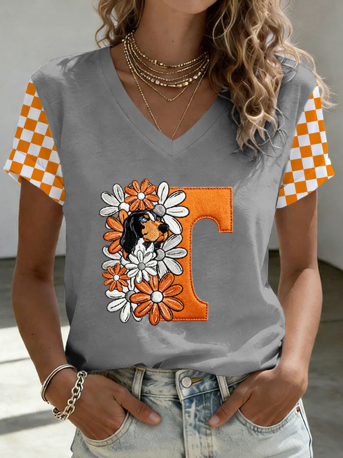 Women'S Football Print Short-Sleeve T-Shirt