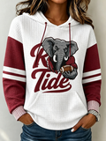 Women's Football Print Sweatshirt