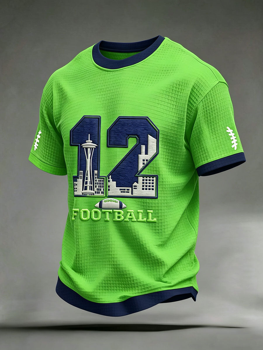 Men's American football Waffle T-Shirt
