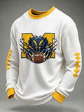 Men'S Rugby Printed Waffle T-Shirt