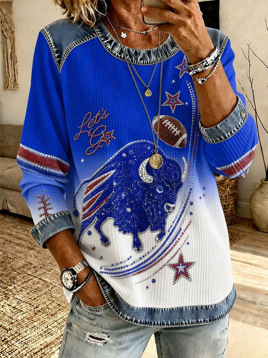 Women's Football Fan Casual Top