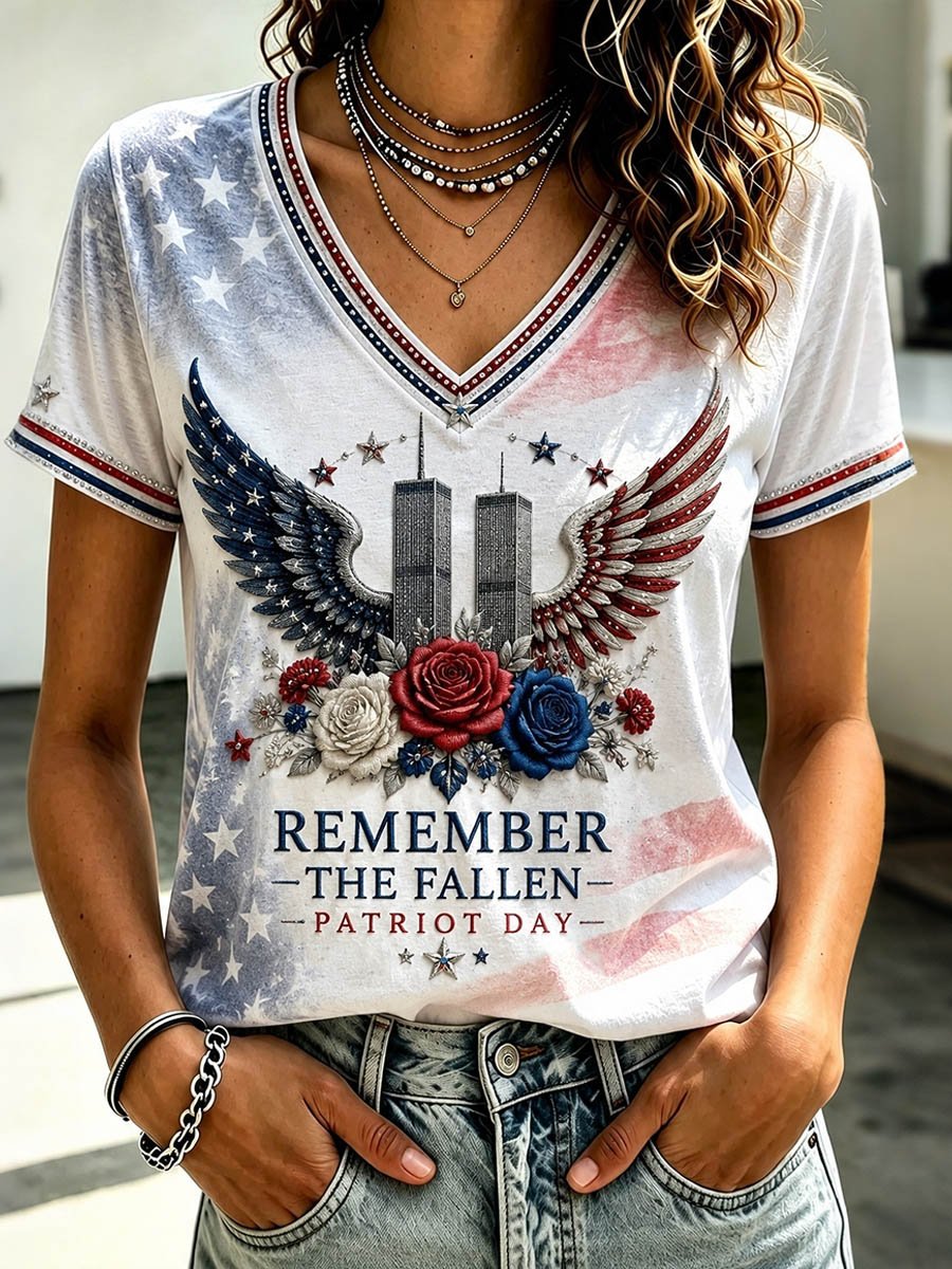 Women's US 9/11 Patriot Day T-Shirt