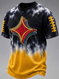 Men's American Football Fan Memorial Print T-Shirt
