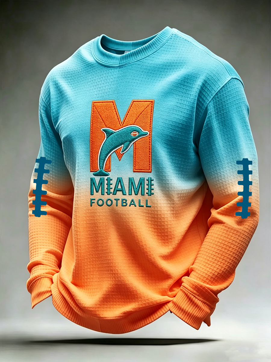 Men'S Retro Football Waffle T-Shirt