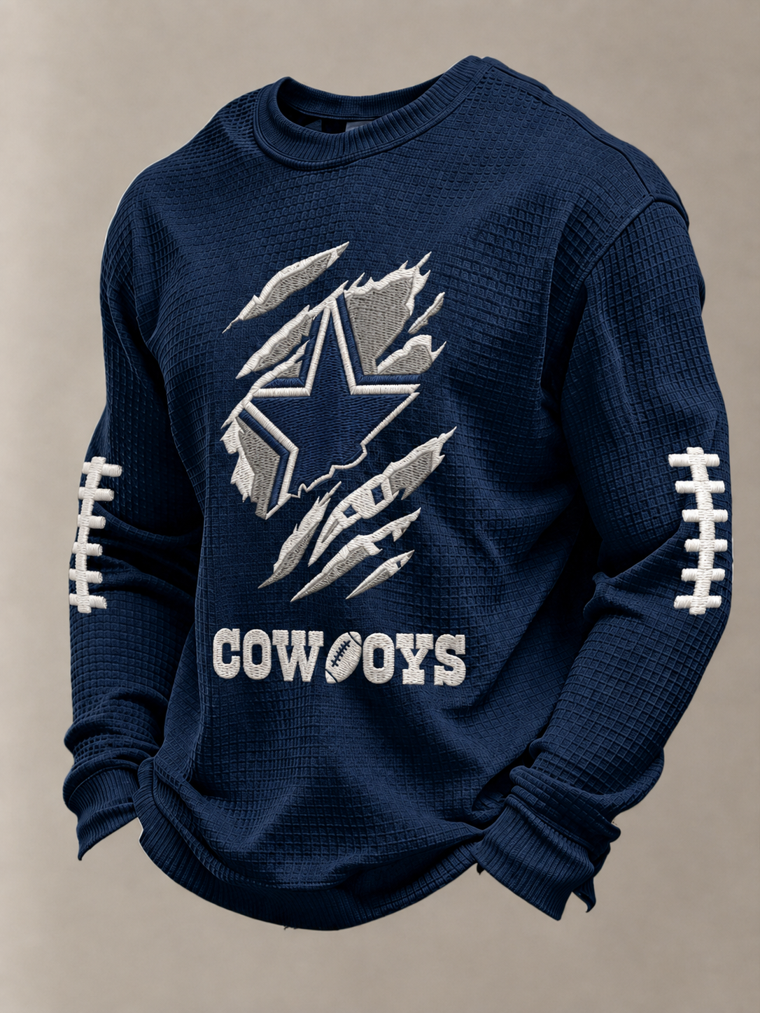 Men'S Retro Football Waffle T-Shirt