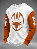 Men'S Football  Printed Waffle T-Shirt