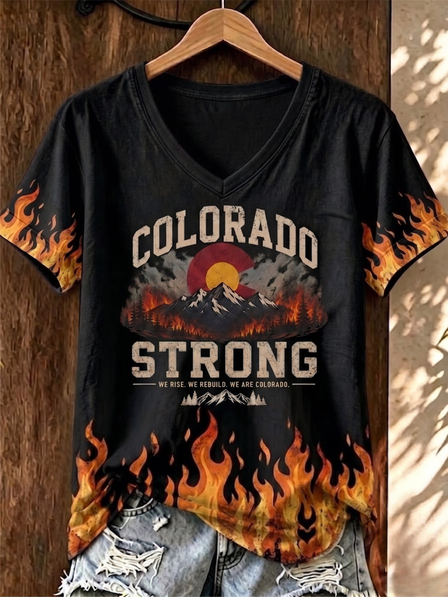 Colorado Strong Commemorative Women'S Casual T-Shirt