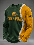 Men'S Football Fan Print Casual Top