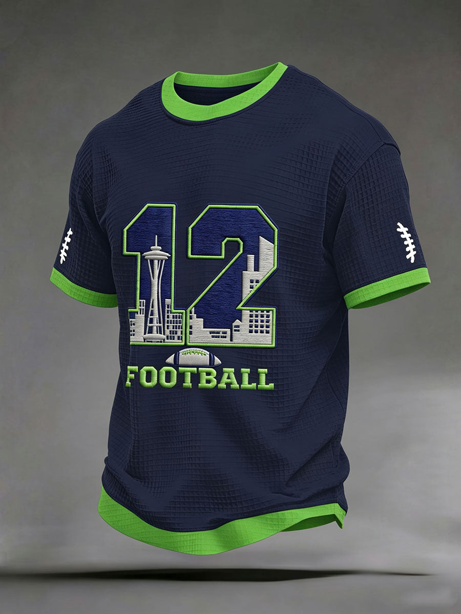Men's American football Waffle T-Shirt
