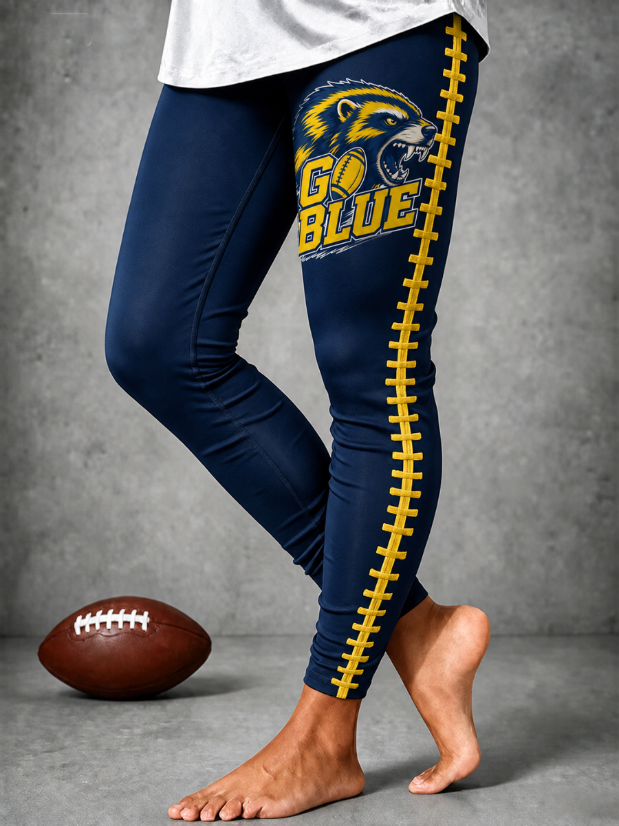 Women's Rugby Enthusiast Printed Leggings