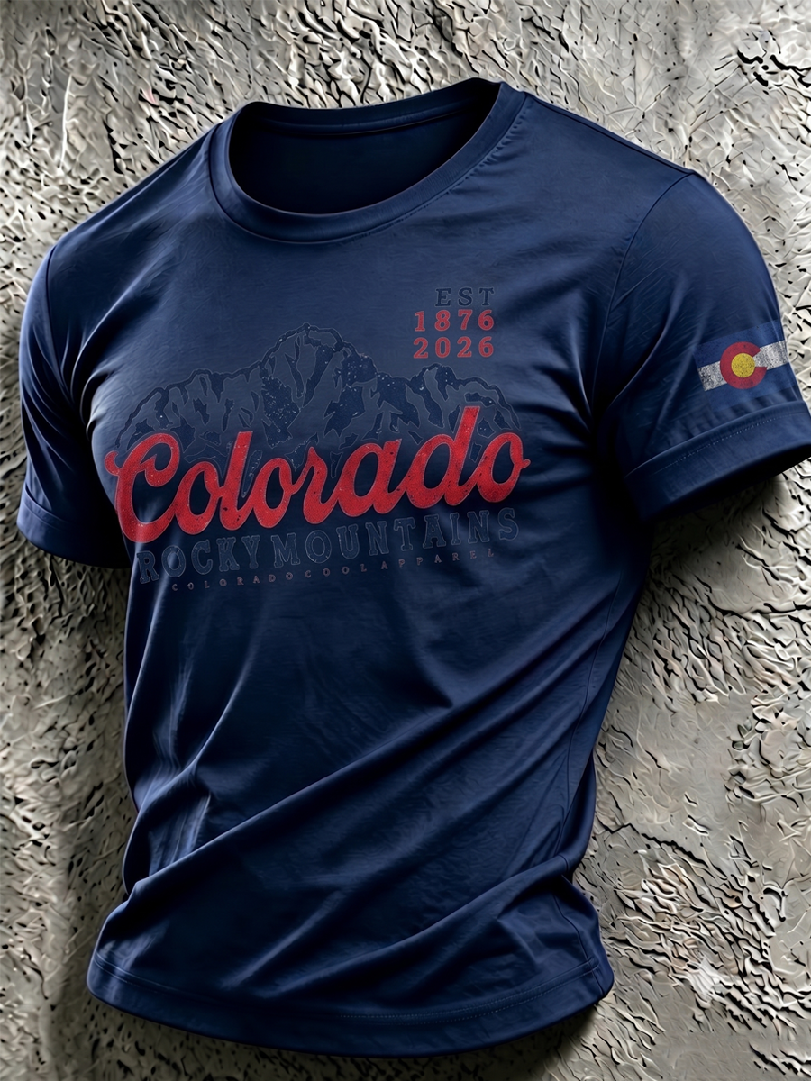 Men's Forest Fire Print T-Shirt