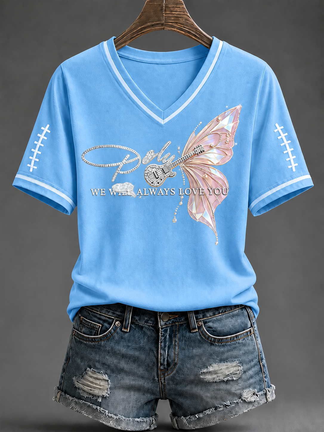 Women's Football Commemorative Printed T-Shirt