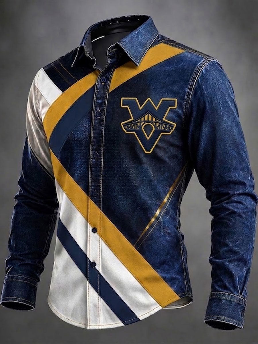 Men'S Football Fan Casual Shirt