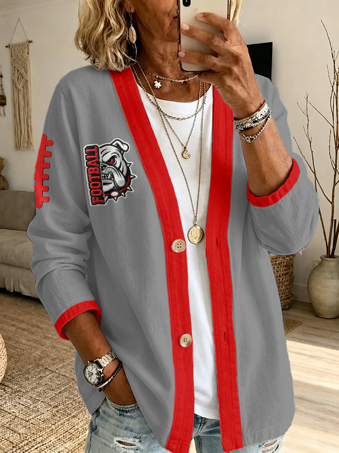 Women'S Football Fan Cardigan
