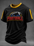 Men's American Football Fan Memorial Print T-Shirt