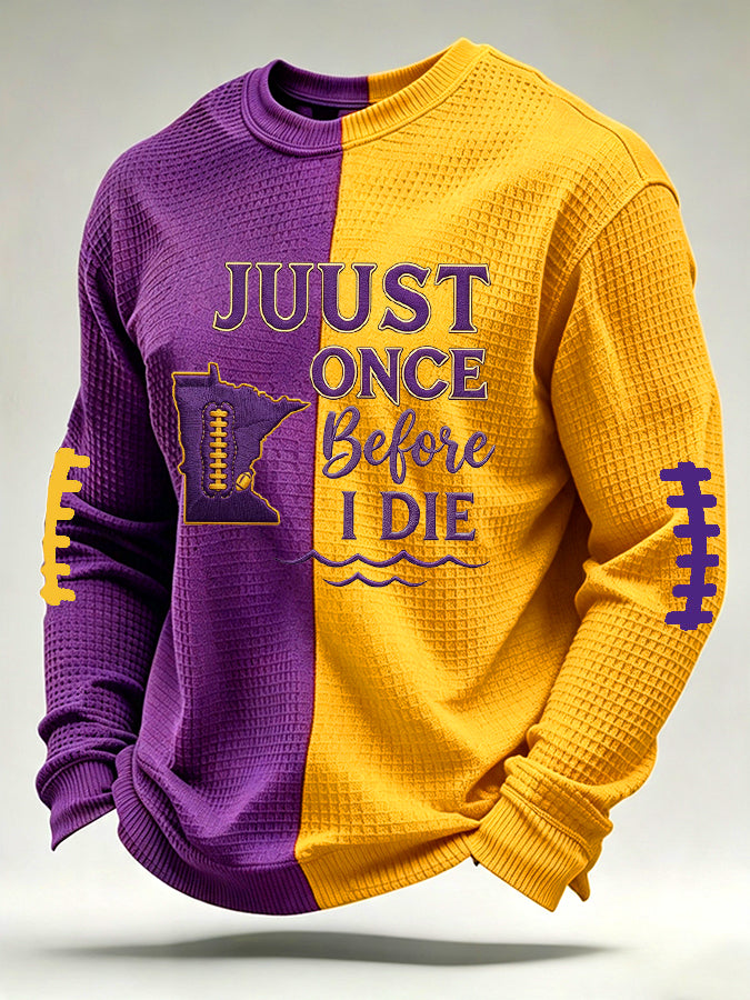 Men'S Football  Printed Waffle T-Shirt