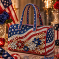 Women's Patriotic-Style Flag Florals Mini Bag