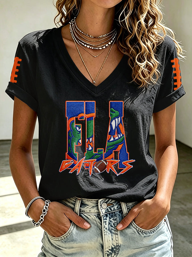 Women's Football Printed Casual Sweatshirt