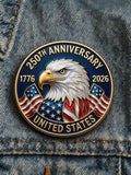 Unisex American 250th Anniversary Brooch
