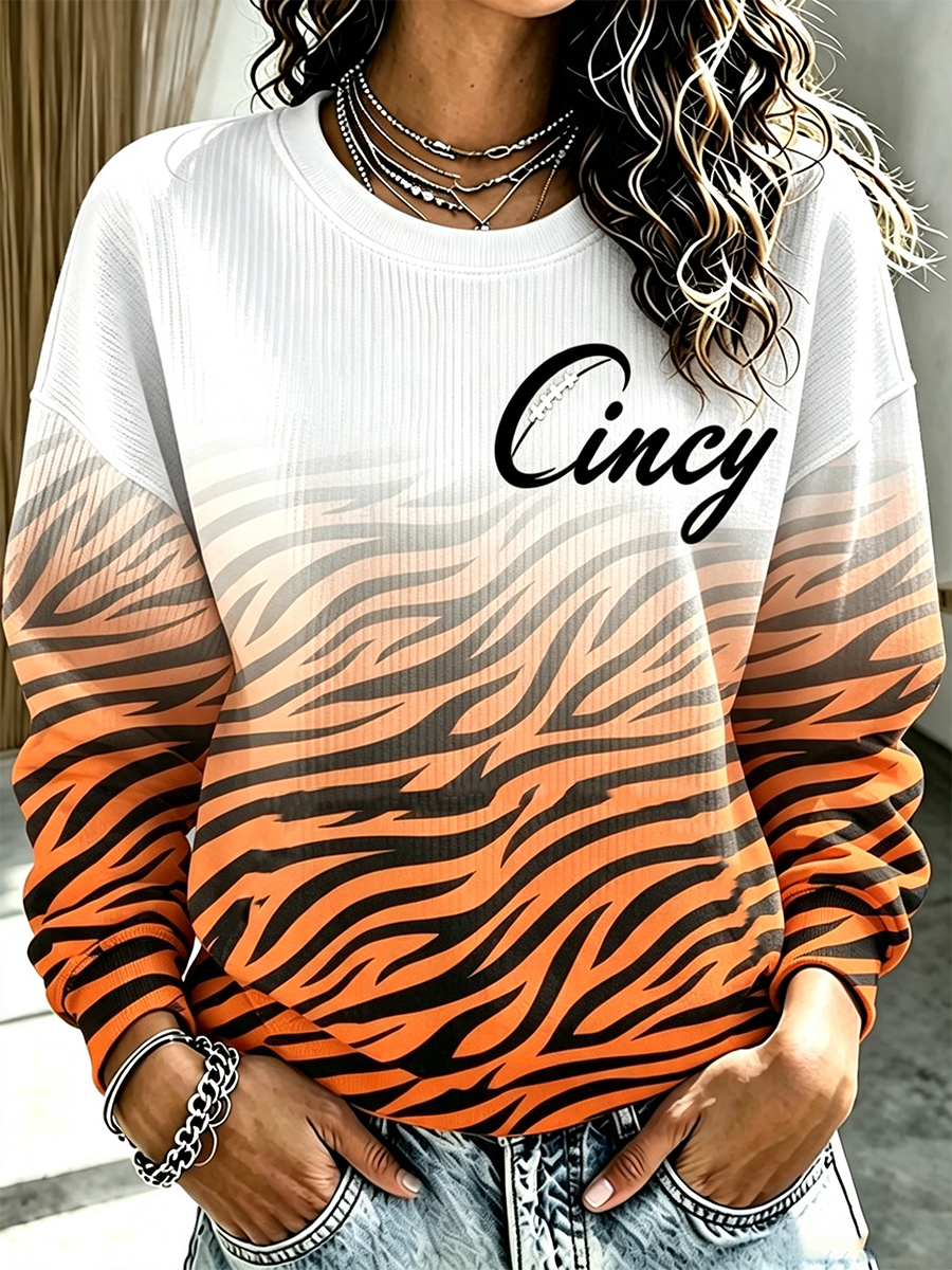 Women'S Casual Football Fan Casual Hoodie