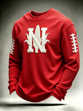 Men'S Football Printed Waffle T-Shirt