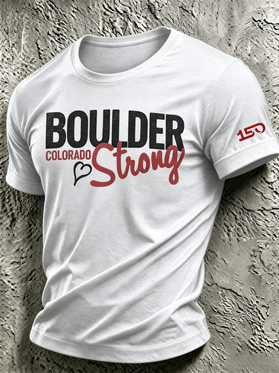 Men's Colorado Strong Print Short Sleeve T-Shirt