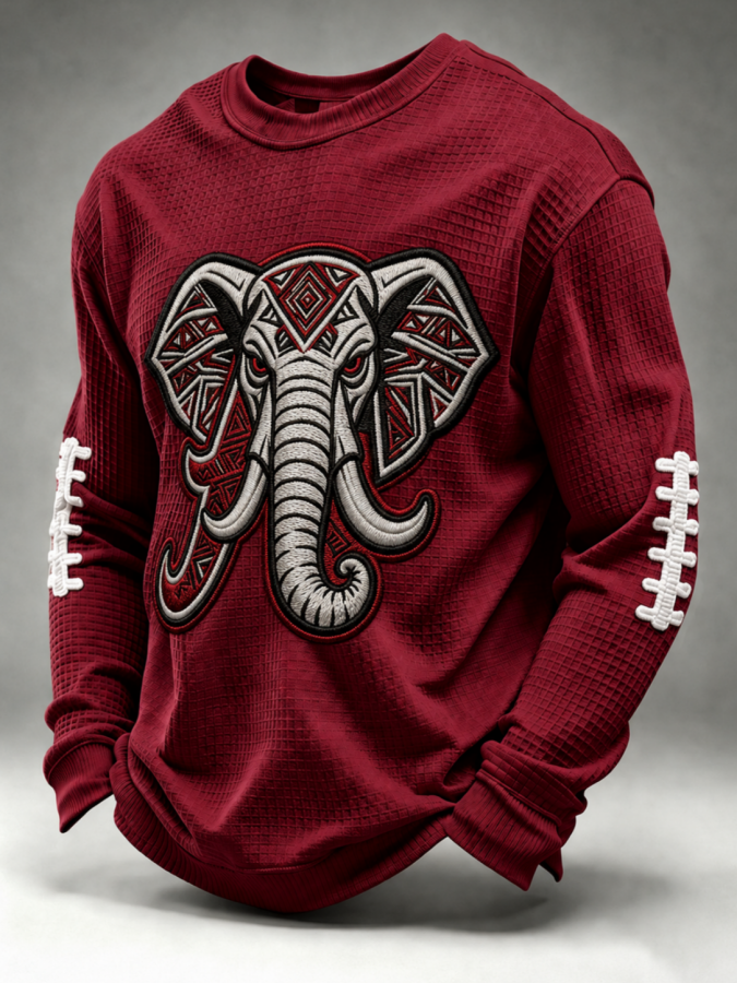 Men'S Football  Printed Waffle T-Shirt