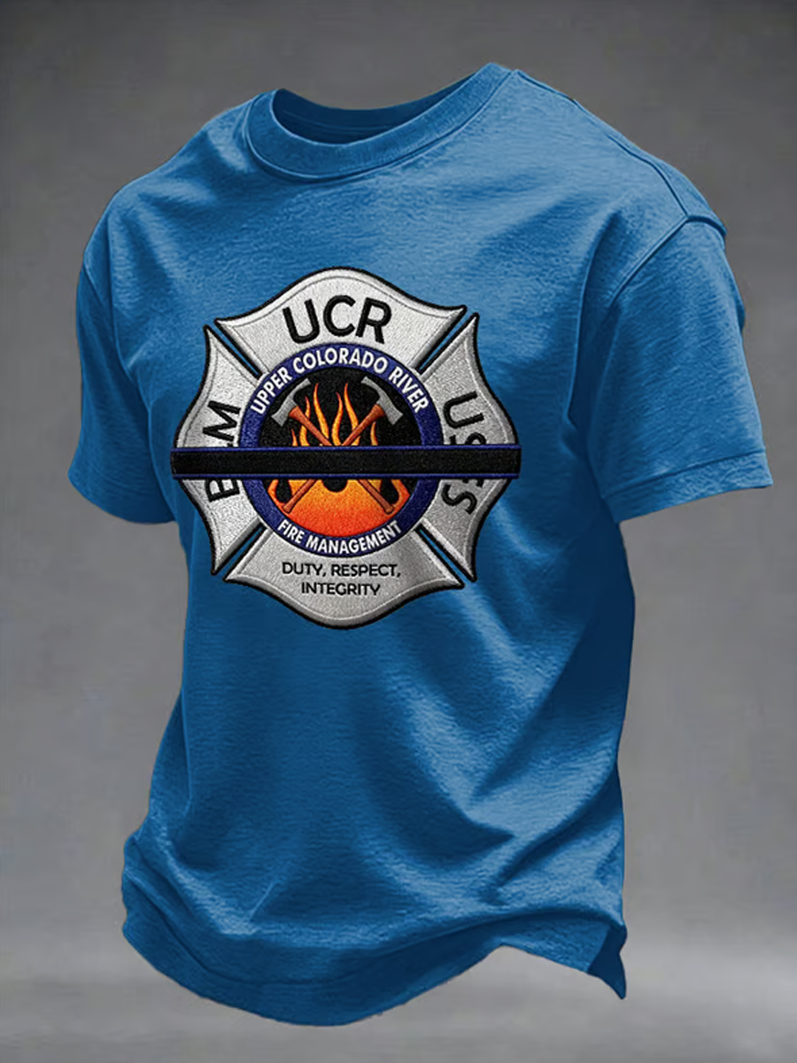 Men's Retro Duty, Respect, Integrity Print T-Shirt