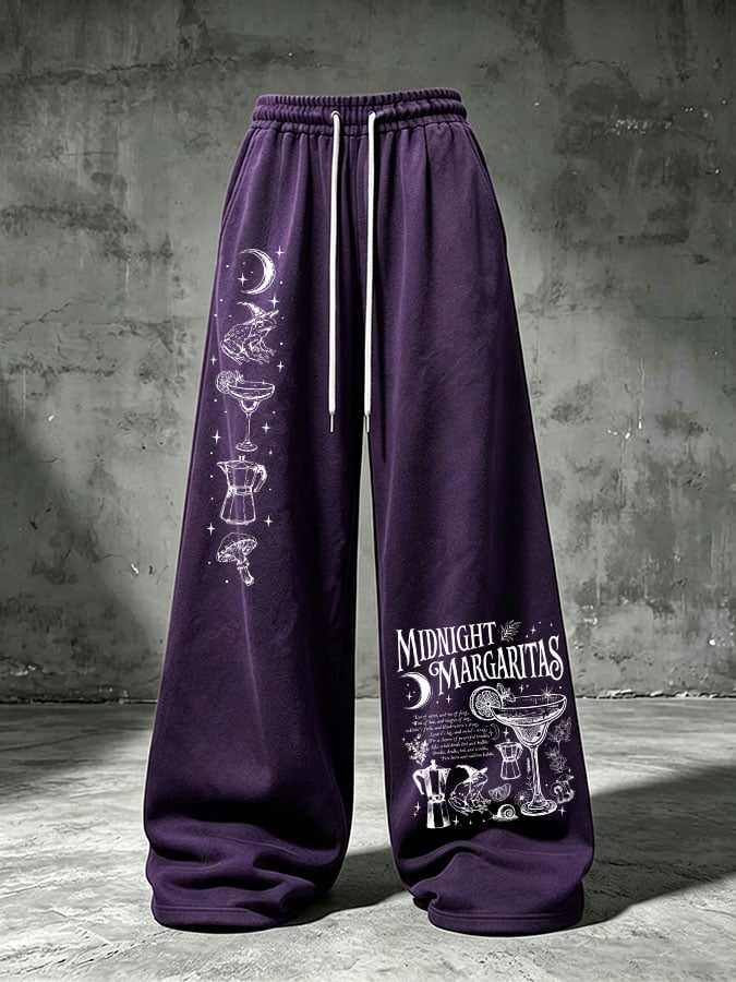Women's Midnight Margaritas Print Casual Pants